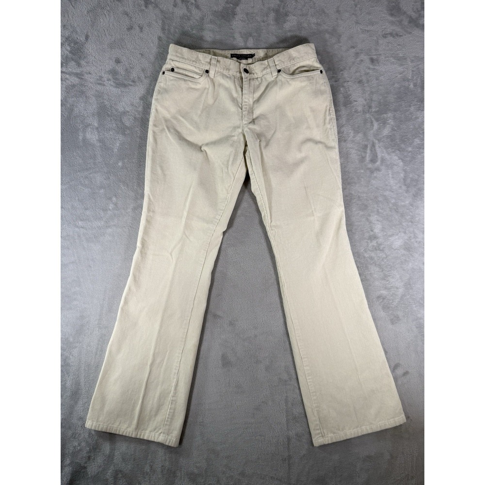 Ralph Lauren Pants Womens 12 White Corduroy Casual Chino‎